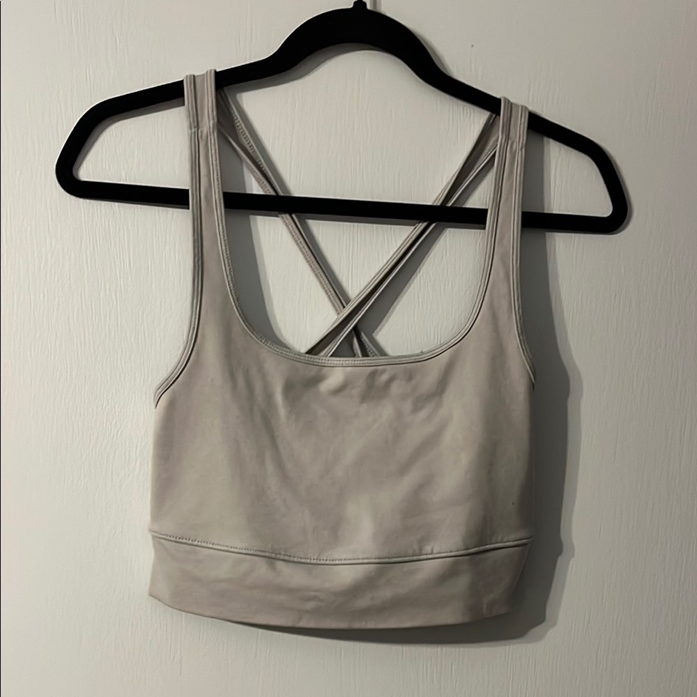 J. Crew Sports Bra with Cross-Back Design M